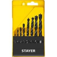 STAYER "M-type" 8 шт., 3-4-5-6-7-8-9-10, набор спиральных сверл по дереву, 2942-H8