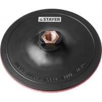 STAYER Ø 150мм, М14, на липучке, пластиковая, тарелка опорная для УШМ 35742-150