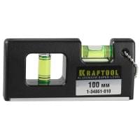 Kraftool Mini-Pro 100 мм, магнитный супер-компактный уровень, точность 0.5 мм/м, 1-34861-010