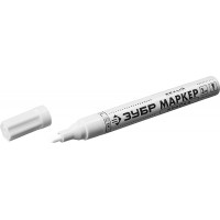 Маркер-краска ЗУБР Профессионал МП-400 белый 2-4 мм круглый наконечник 06325-8